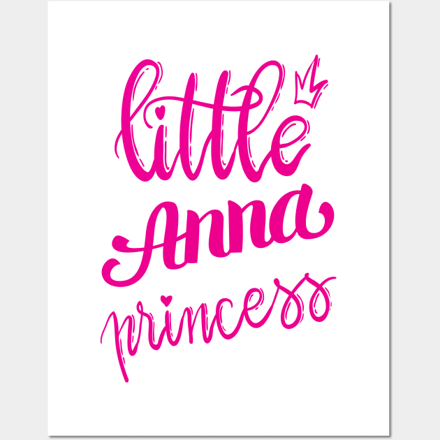 Little Anna Princess Wall Art by ProjectX23Red